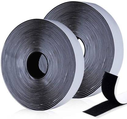 9UP® Self Adhesive Velcro Tape Roll, Multipurpose 2M Hook and 2M Loop  Adhesive Tape Roll Strips